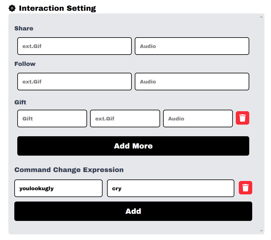 Input Tiktok Username